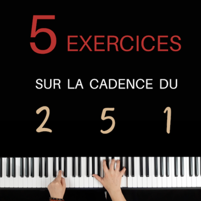 Partition 5 exercices sur la cadence du 2 5 1